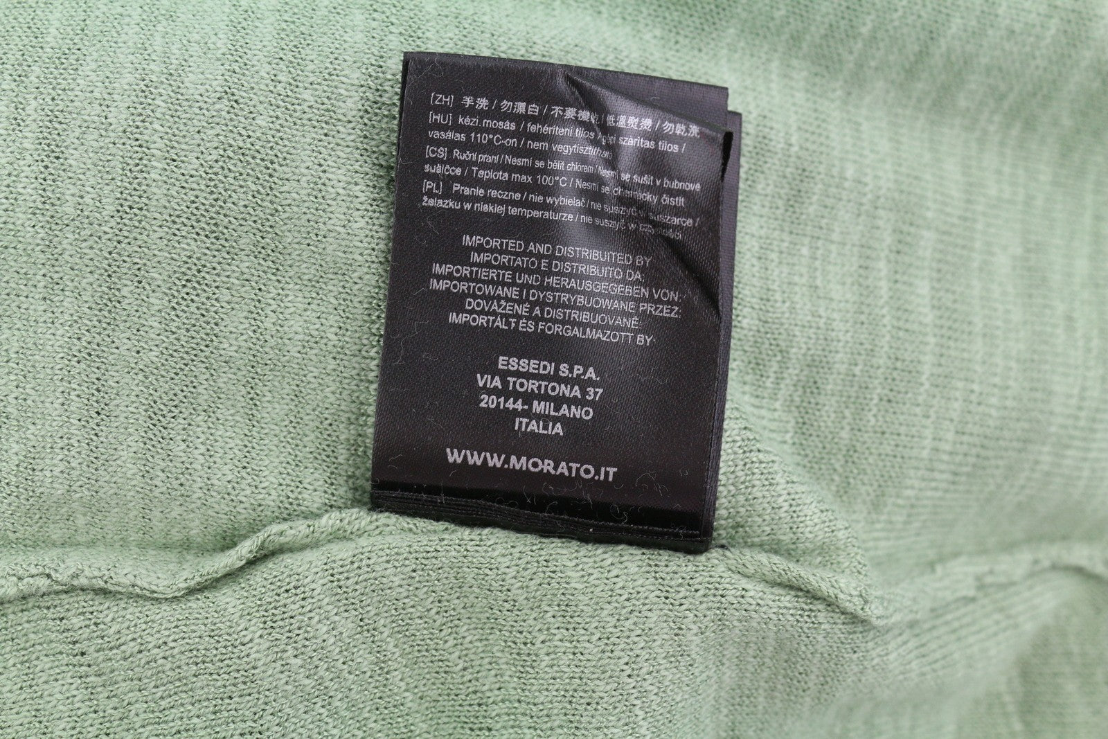 ANTONY MORATO Men Jumper L Green Knit Crew Neck Patch Pocket Logo Pullover