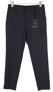 TOMMY HILFIGER x Lardini Men Trousers W31 Blue Cashmere Blend Slim Fit RRP179