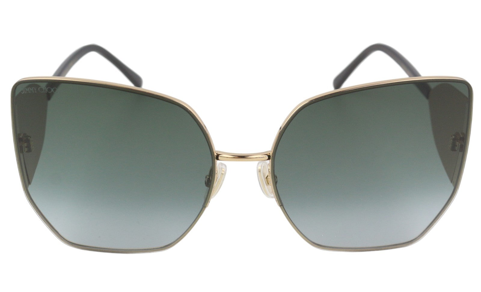 JIMMY CHOO River/S Women Sunglasses OS Gold Tone Butterfly Tinted Frame RRP385