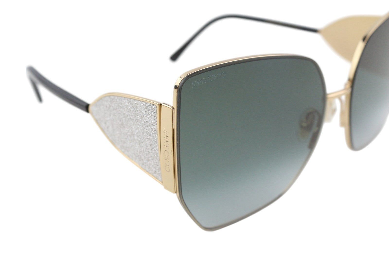 JIMMY CHOO River/S Women Sunglasses OS Gold Tone Butterfly Tinted Frame RRP385