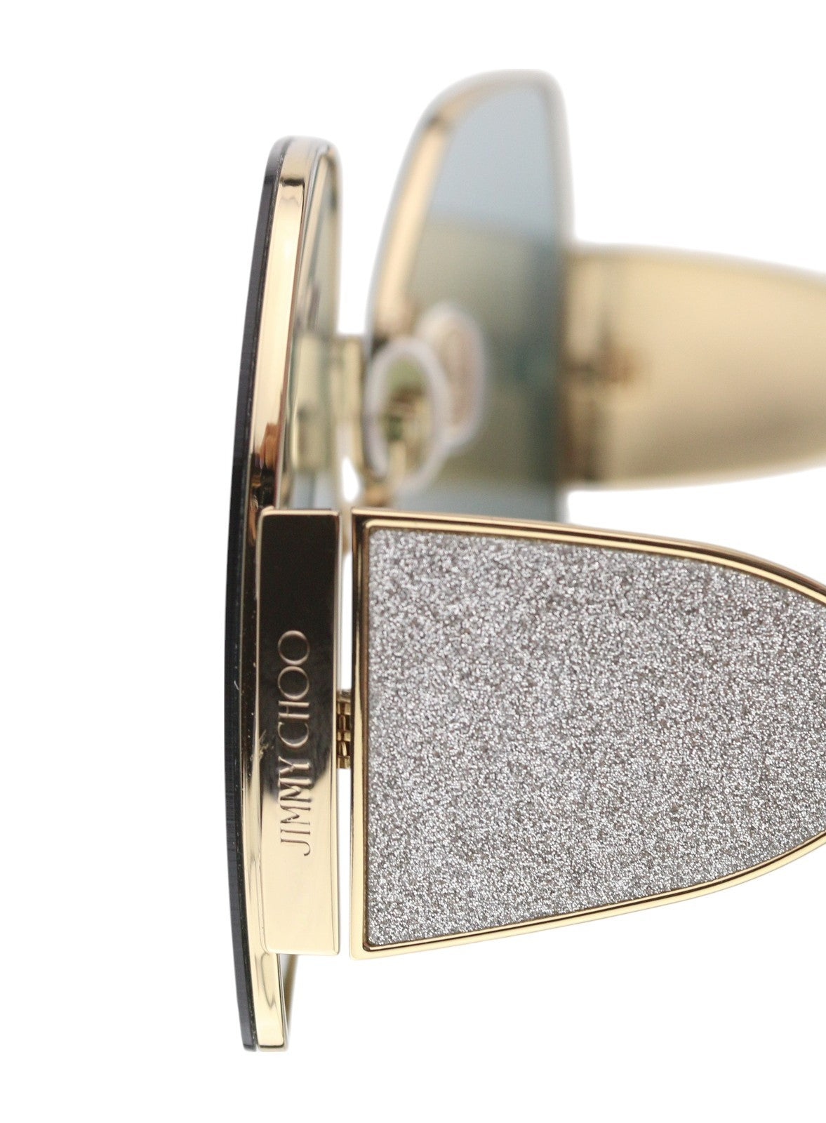 JIMMY CHOO River/S Women Sunglasses OS Gold Tone Butterfly Tinted Frame RRP385