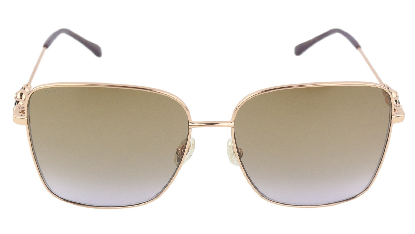 JIMMY CHOO Hester/S Women Sunglasses OS Gold Tone Square Tinted Frame RRP245