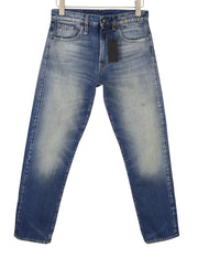 R13 Cuffed Boyfriend Women Jeans 25 Abyss Selvedge Blue Limited Edition PS26