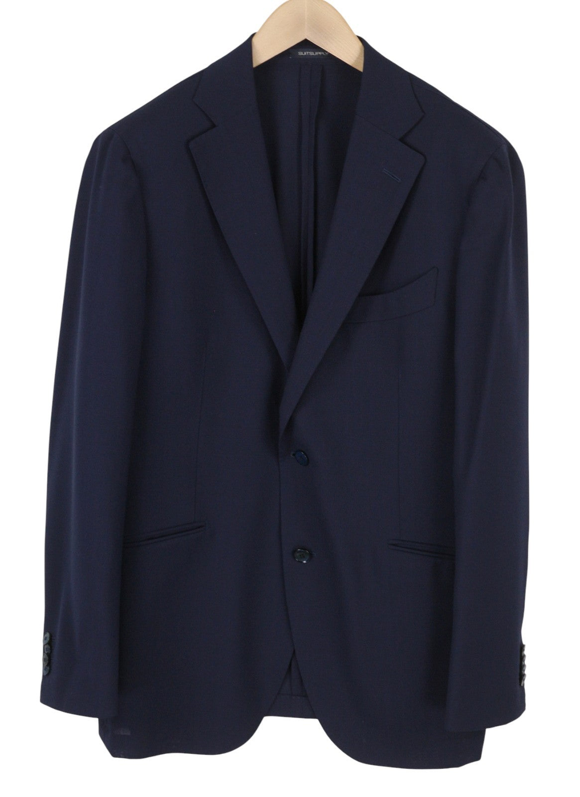 SUITSUPPLY La Spalla Soho Men Suit UK44R / W36 Blue Wool Notch Lapel 2 Piece