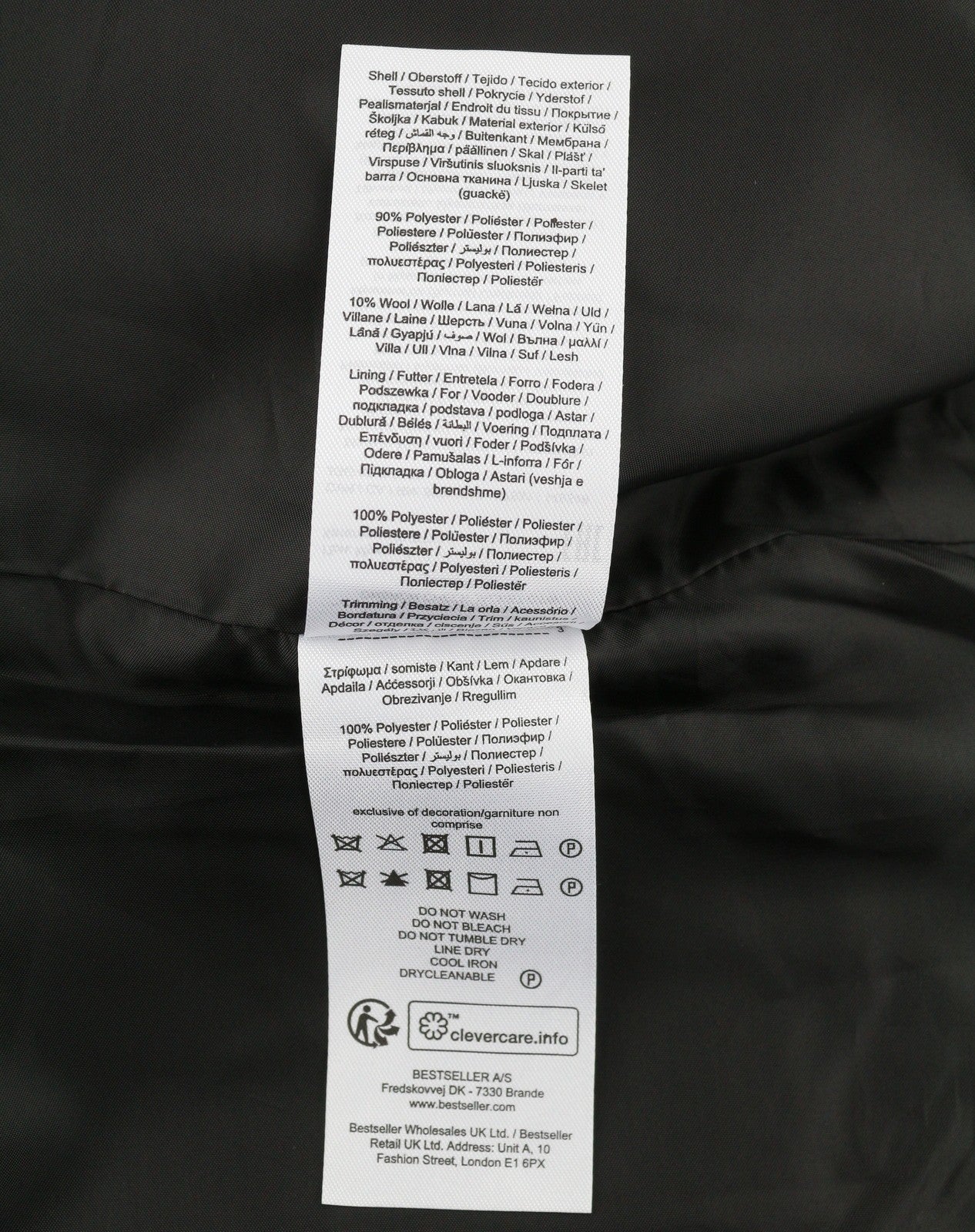 ONLY & SONS Ron Check Men Jacket XL Green Wool Blend Removable Sherpa Neck