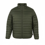 TED LAPIDUS Men Jacket L Green Down Filled Quilted High Neck Full Zip Puffer