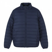 TED LAPIDUS Men Jacket S Blue Down Filled Quilted High Neck Full Zip Puffer