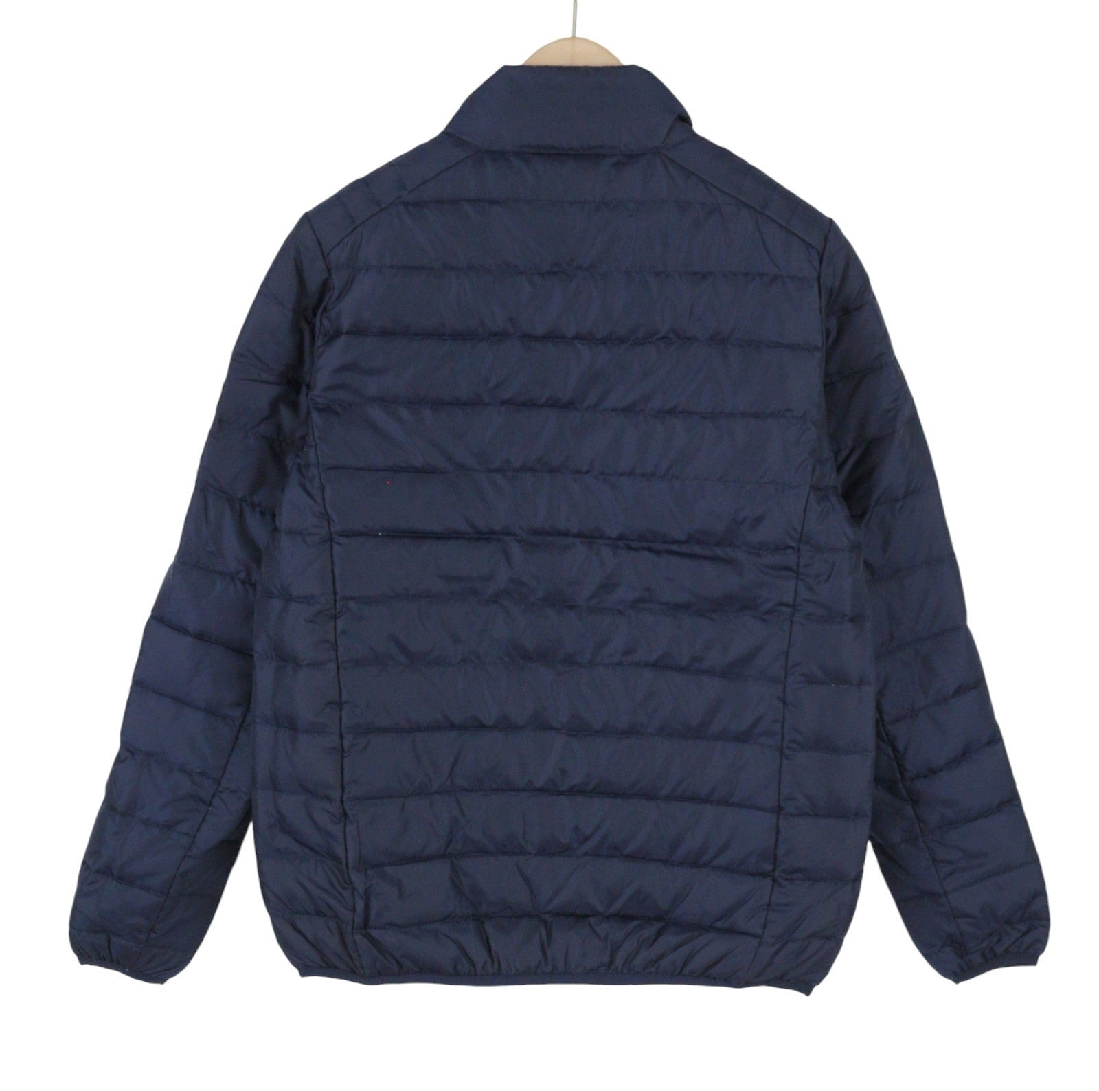 TED LAPIDUS Men Jacket S Blue Down Filled Quilted High Neck Full Zip Puffer