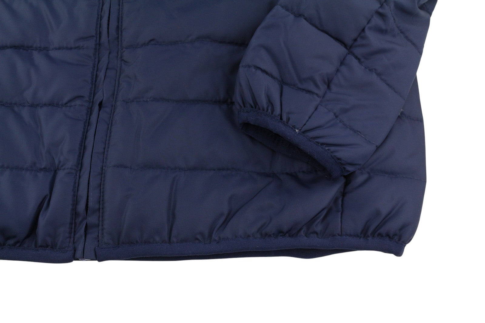 TED LAPIDUS Men Jacket S Blue Down Filled Quilted High Neck Full Zip Puffer