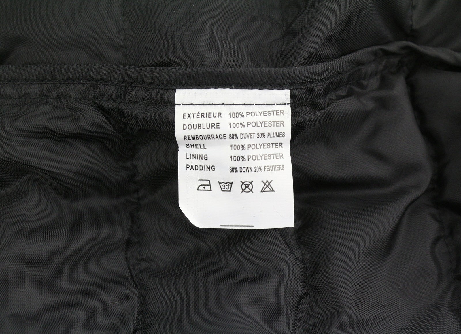 TED LAPIDUS Men Jacket M Black Down Filled Quilted High Neck Full Zip Puffer