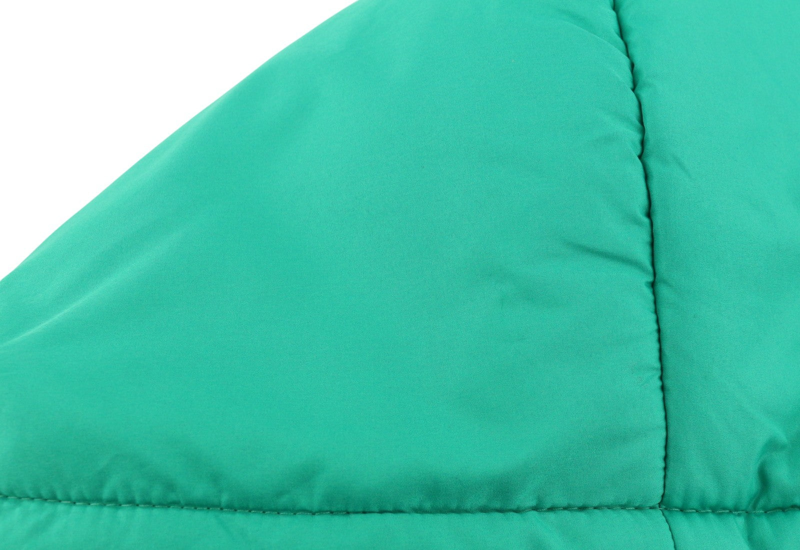 PIECES Louie Short Puffer Women Jacket L Green Drawstring Waist Padded Hooded