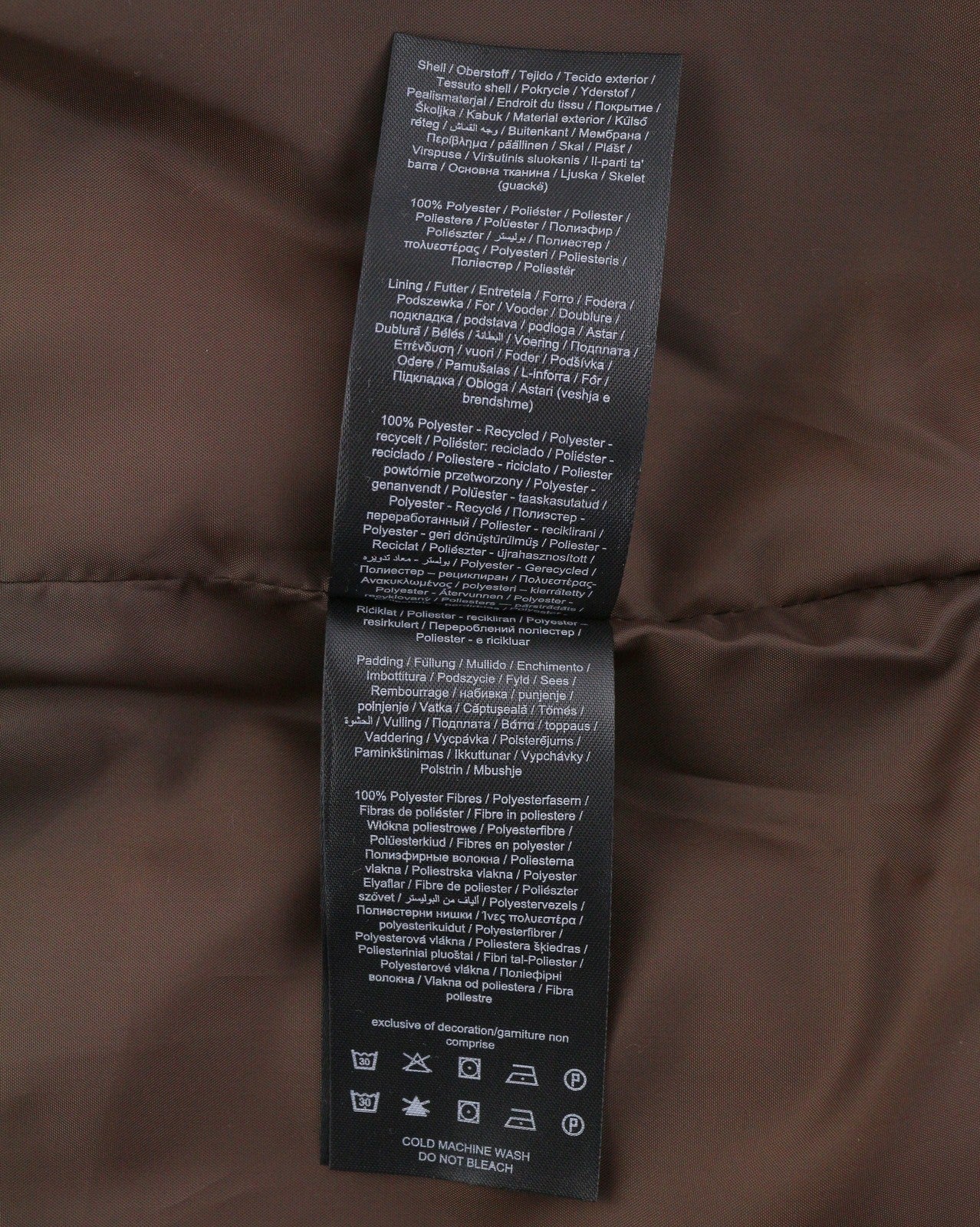 ONLY Lada Short Women Jacket XS Brown Padded Quilted Hooded Full Zip Puffer