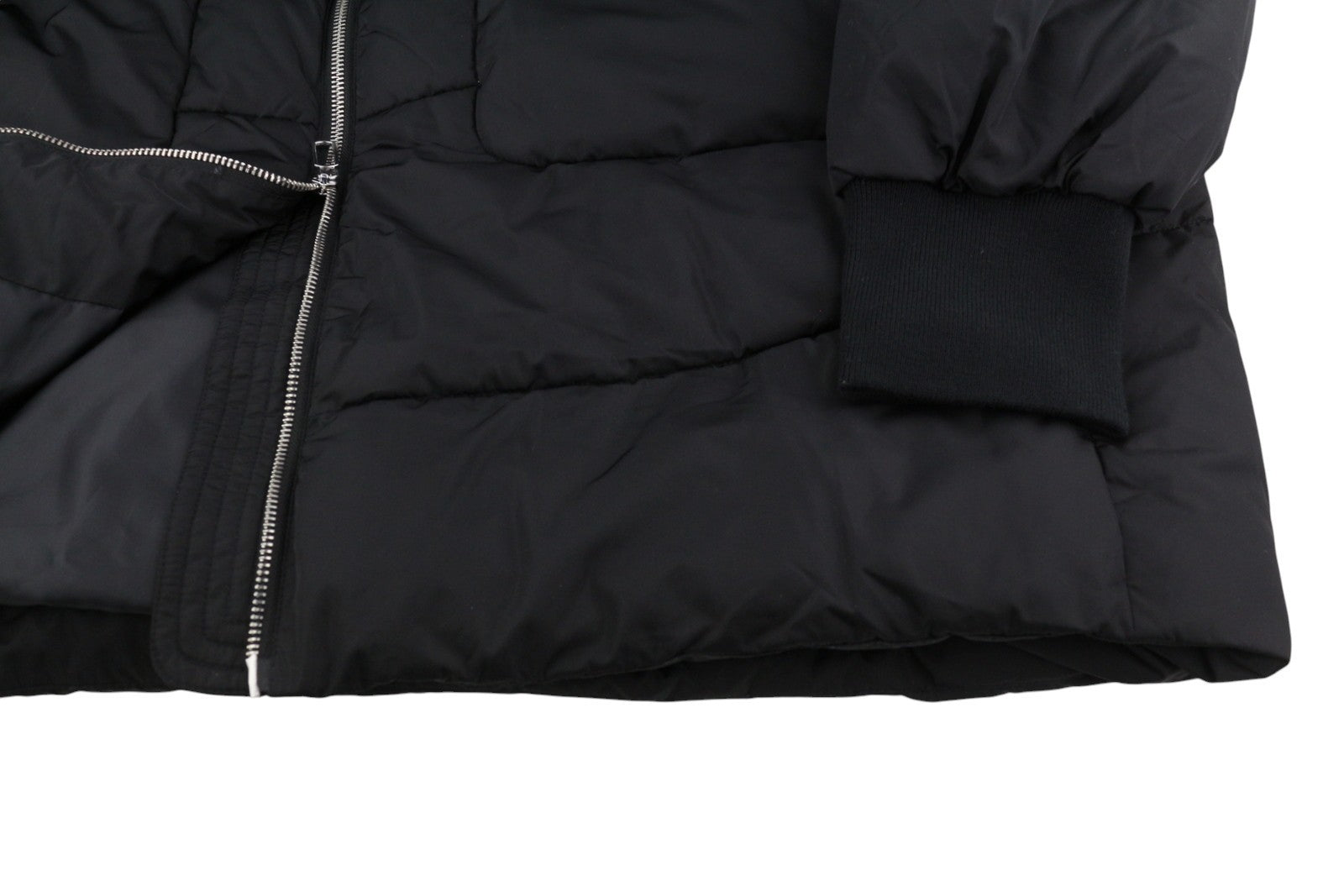 CREAM Soile Women Jacket M Black Drawstring Waist Padded Quilted Oversize RRP169