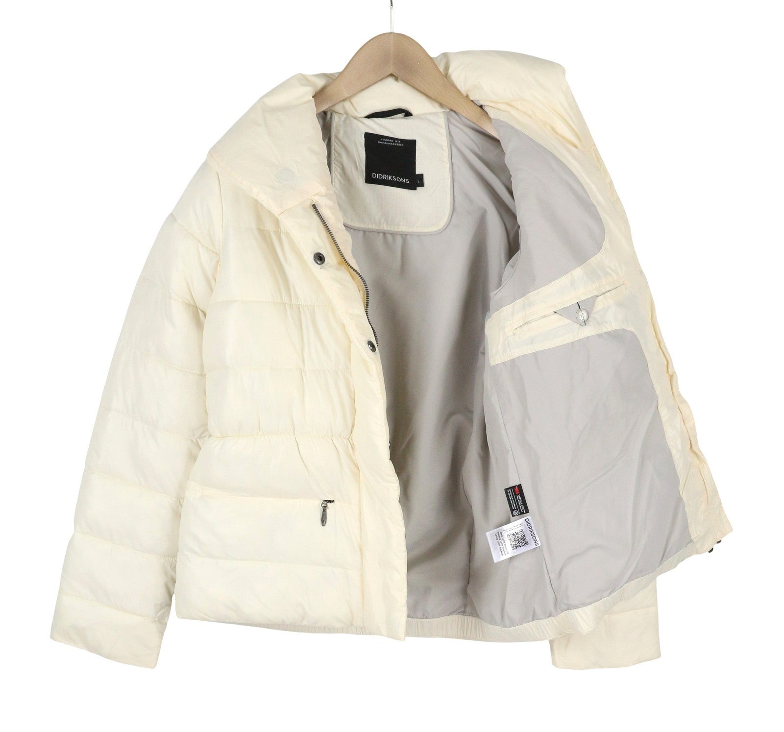 DIDRIKSONS Amela Women Jacket EU42 Ivory 3M Thinsulate Water Repellent RRP195