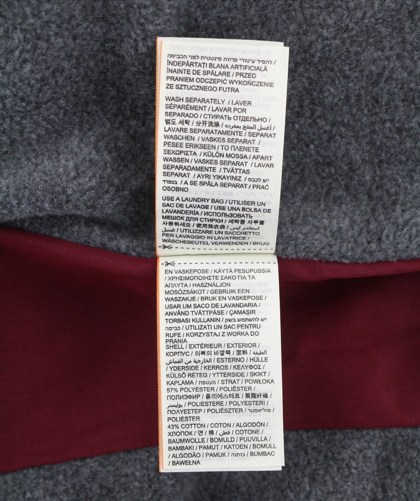 SUPERDRY Microfibre Tall Toggle Parka Women Jacket EU40 Burgundy Hooded