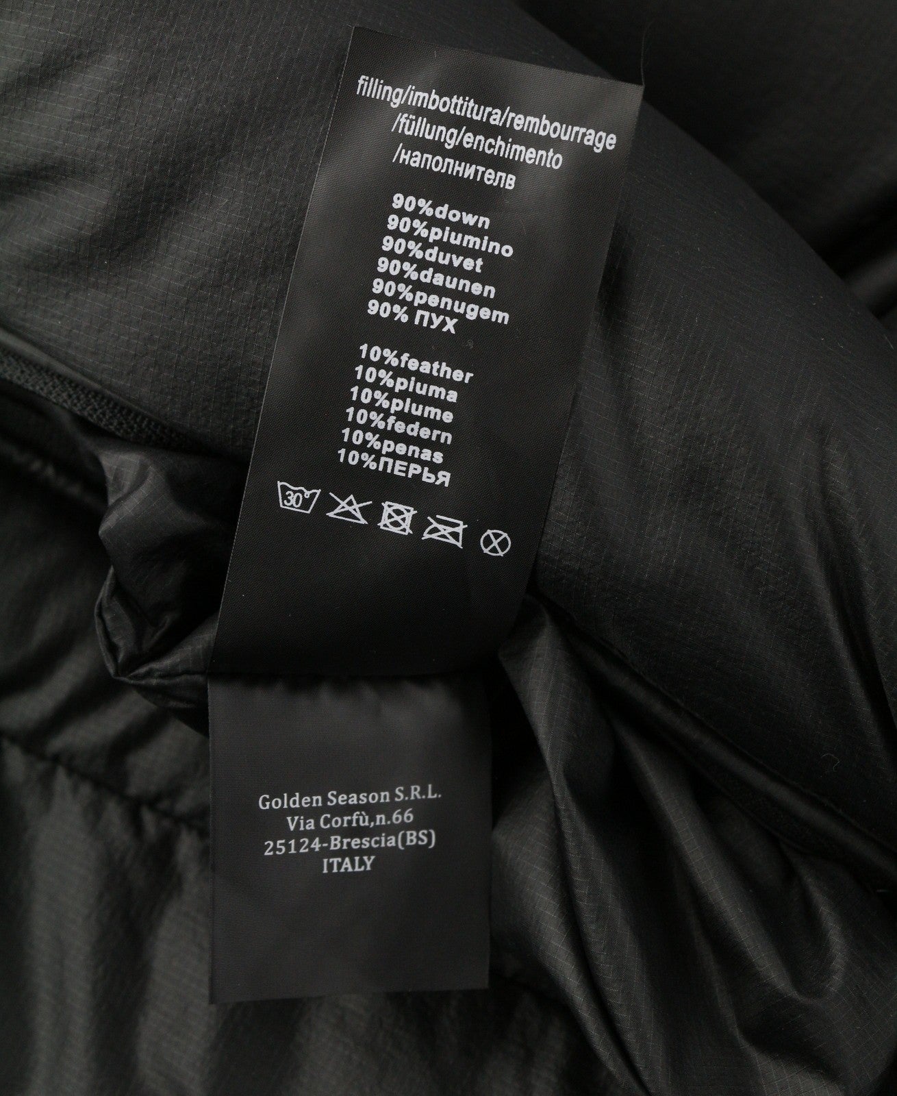 AFTER LABEL Ruby Women Jacket S Black Down Filled Quilted Hooded Puffer RRP540