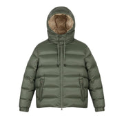 AFTER LABEL Verbier Men Jacket L Green Down Filled Hydrocity Climaheat RRP560