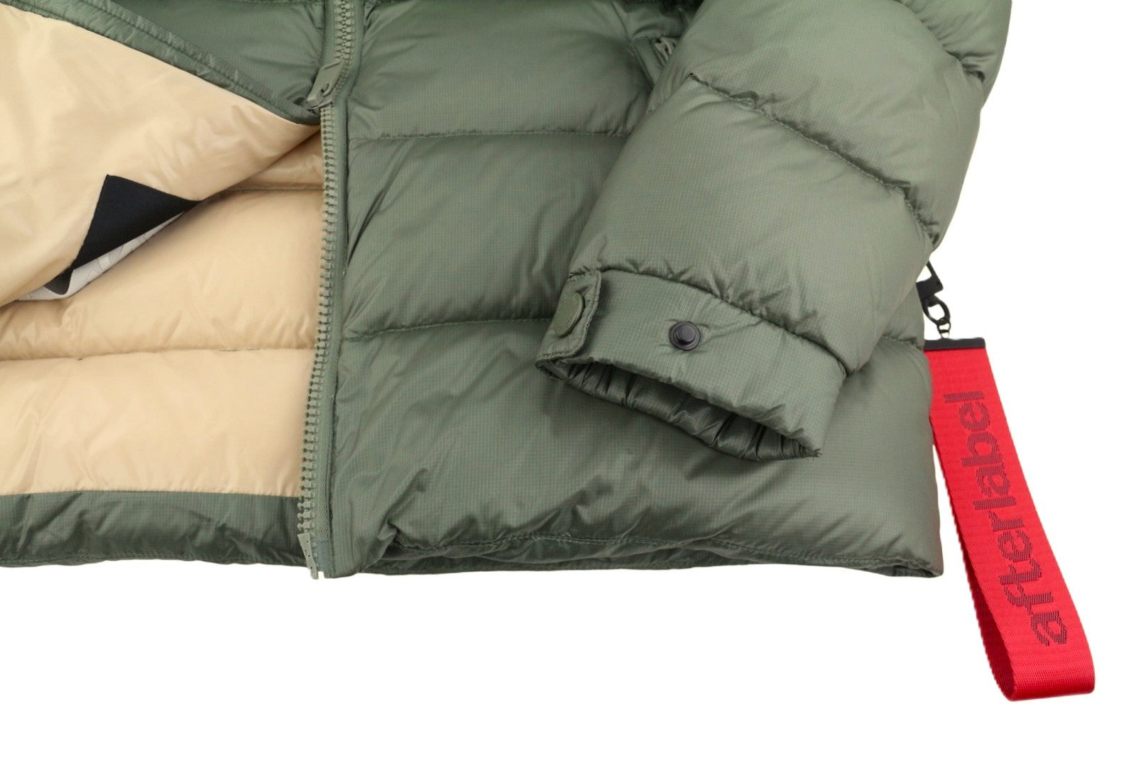 AFTER LABEL Verbier Men Jacket L Green Down Filled Hydrocity Climaheat RRP560