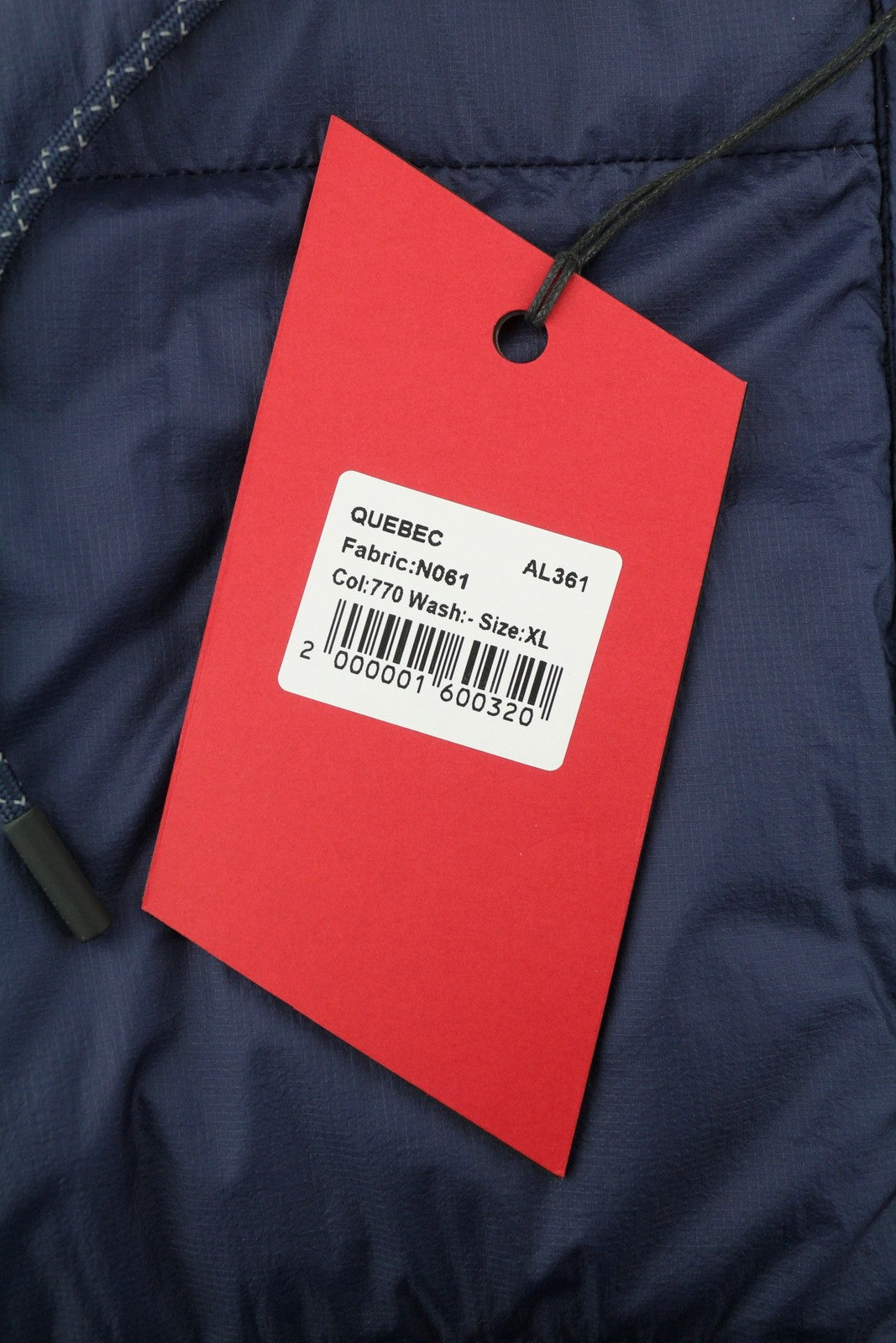 AFTER LABEL Quebec Men Jacket XL Blue Down Filled Quilted Hooded Puffer RRP500