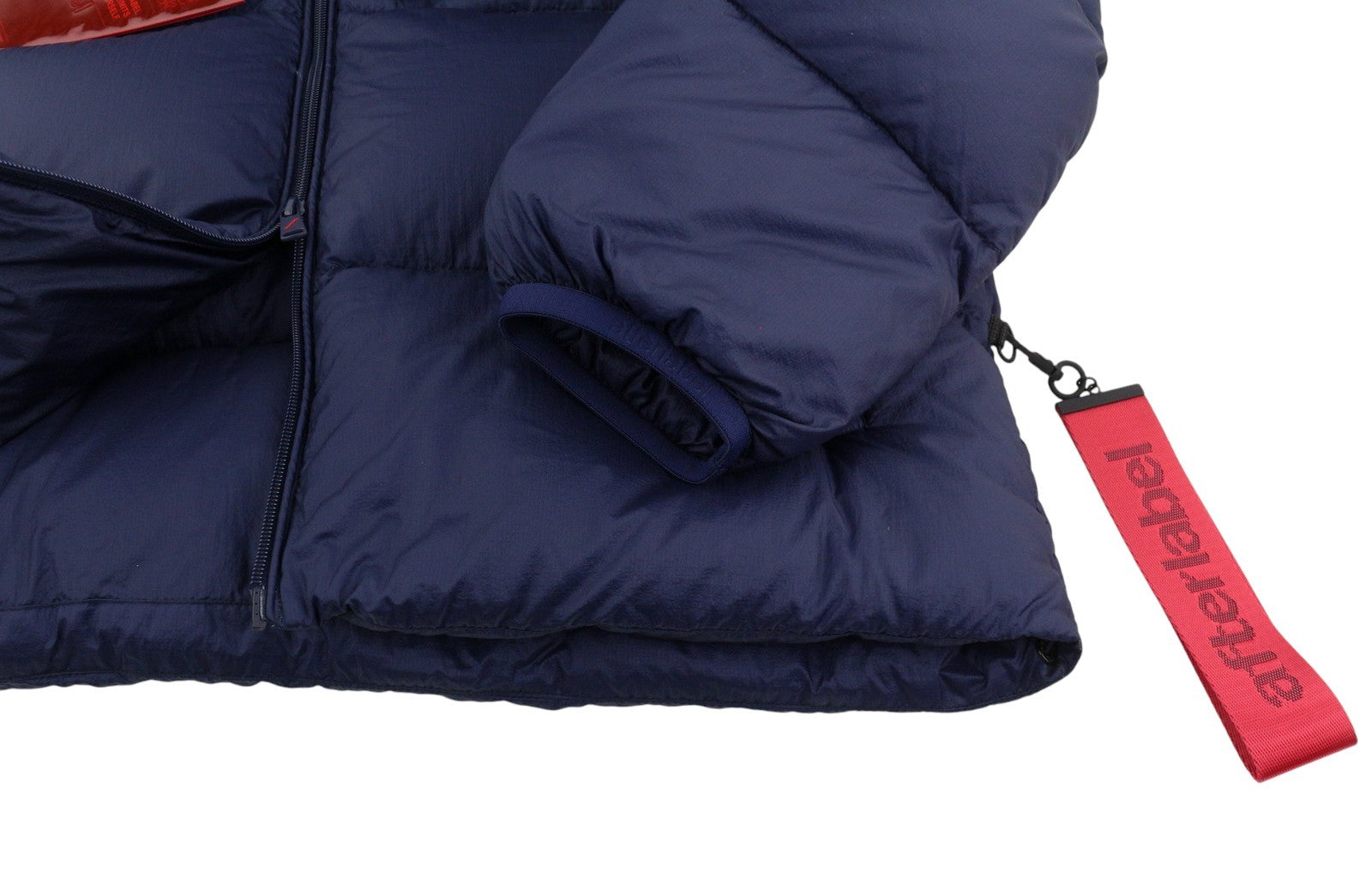 AFTER LABEL Quebec Men Jacket XL Blue Down Filled Quilted Hooded Puffer RRP500