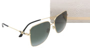 JIMMY CHOO Hester/S Women Sunglasses OS Gold Tone Square Tinted Casual RRP245