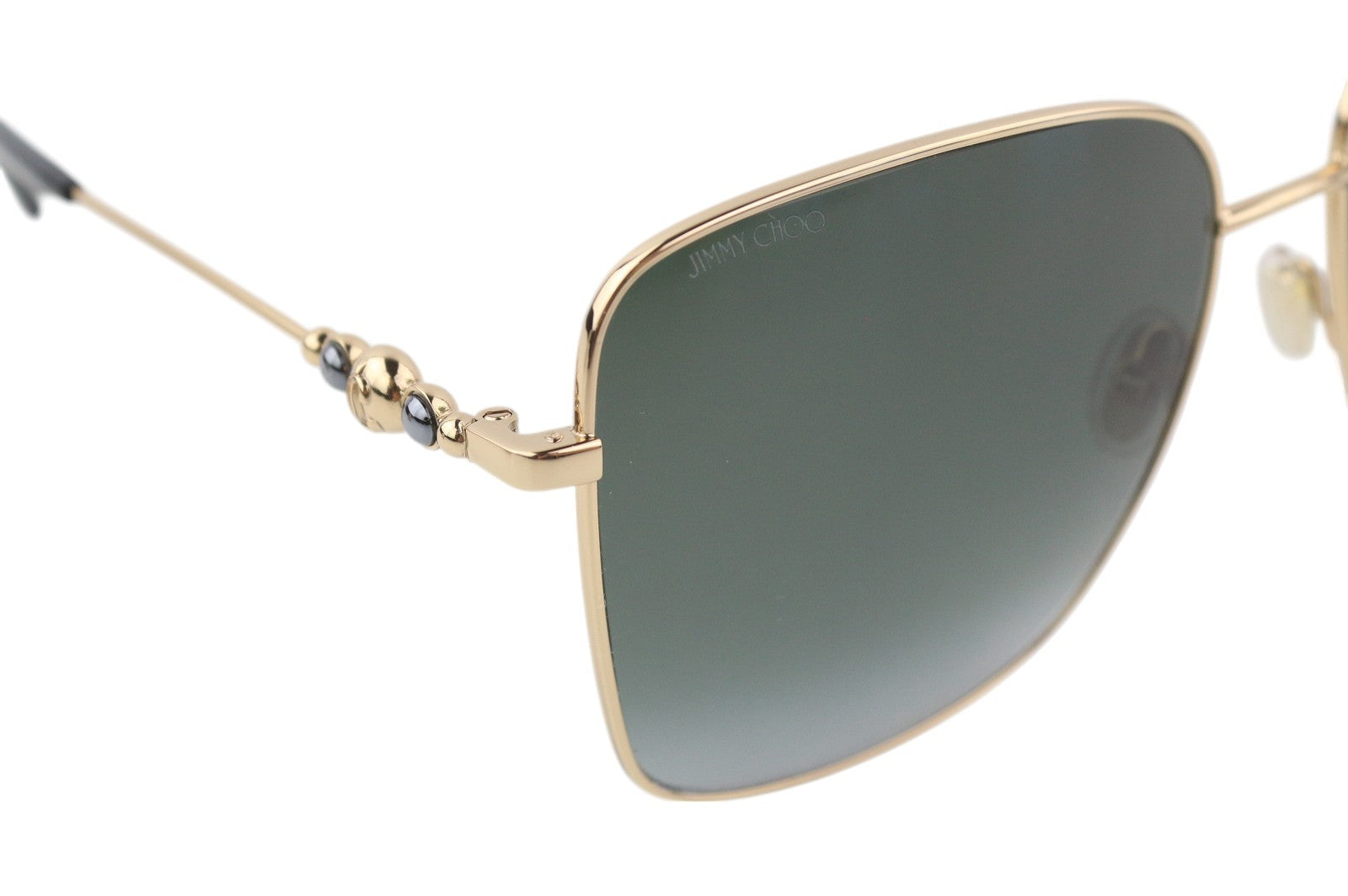 JIMMY CHOO Hester/S Women Sunglasses OS Gold Tone Square Tinted Casual RRP245