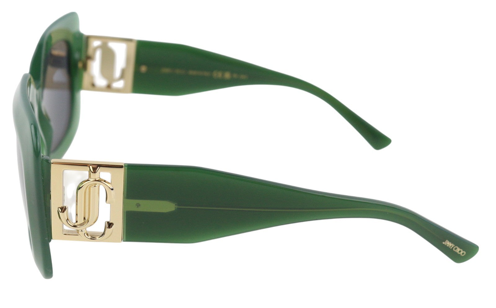 JIMMY CHOO Gaya/S Women Sunglasses OS Green Square Tinted Frame Casual RRP359