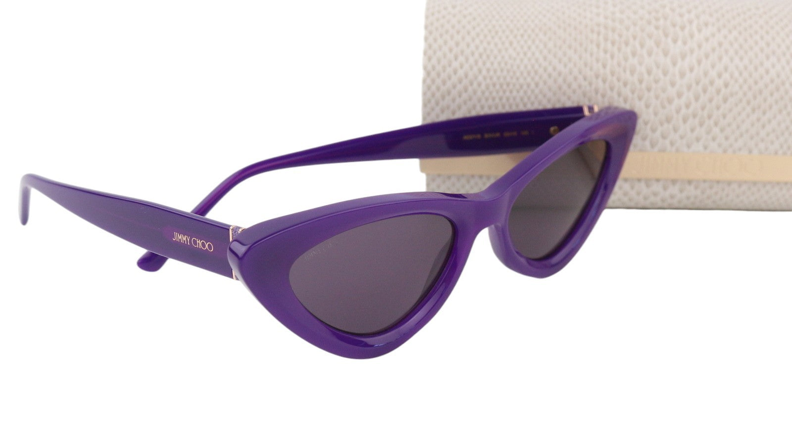 JIMMY CHOO Addy/S Women Sunglasses OS Purple Frame Cat-Eye Tinted Lens RRP315