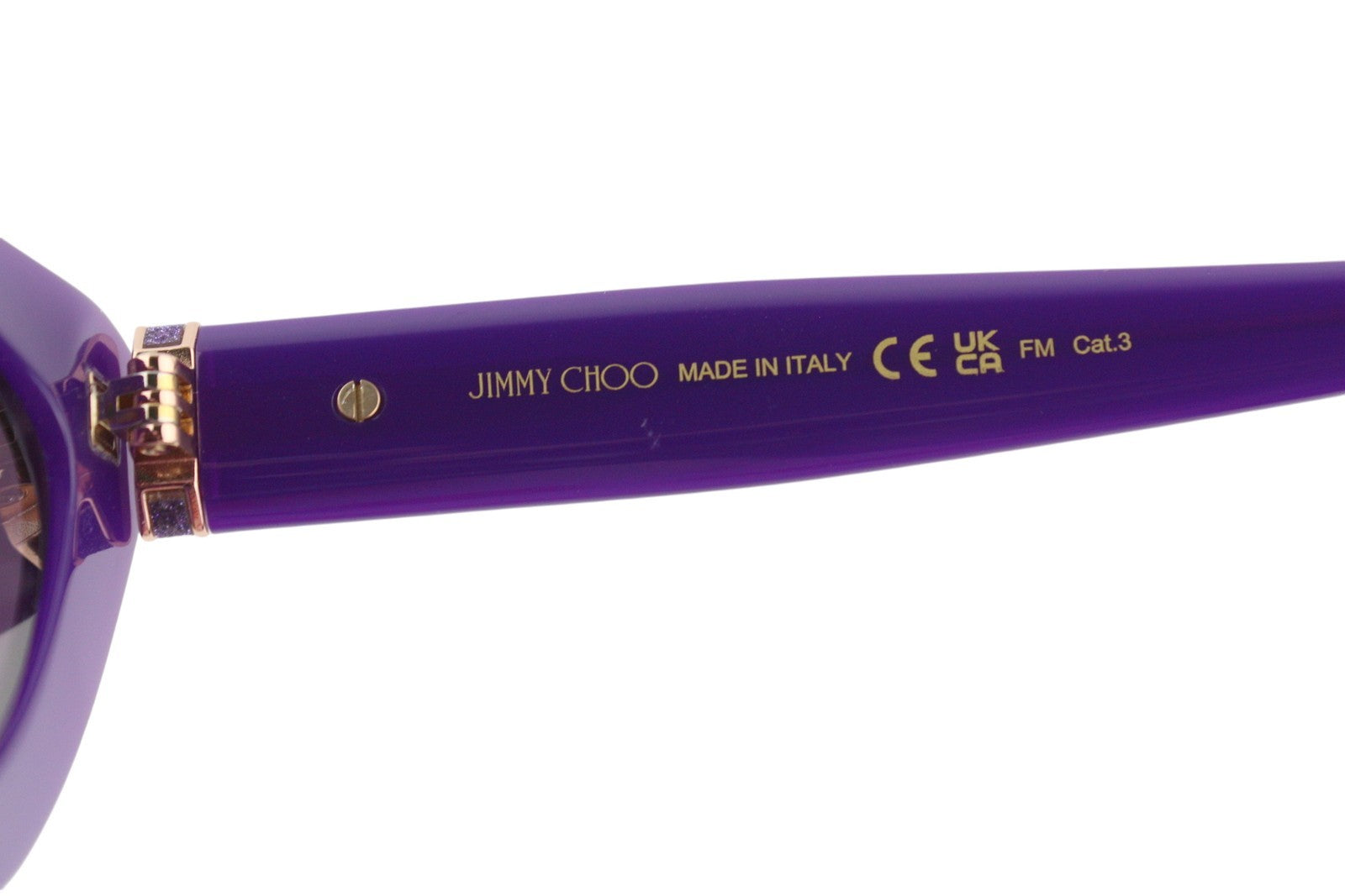 JIMMY CHOO Addy/S Women Sunglasses OS Purple Frame Cat-Eye Tinted Lens RRP315