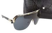RALPH LAUREN 0RL7057 Women Sunglasses OS Black UV Gold Accent Casual Frame