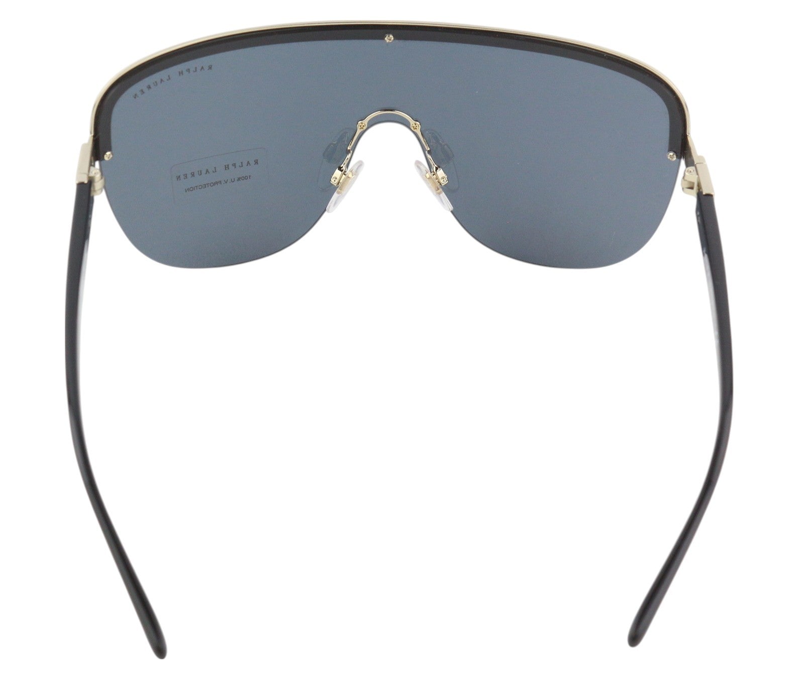 RALPH LAUREN 0RL7057 Women Sunglasses OS Black UV Gold Accent Casual Frame