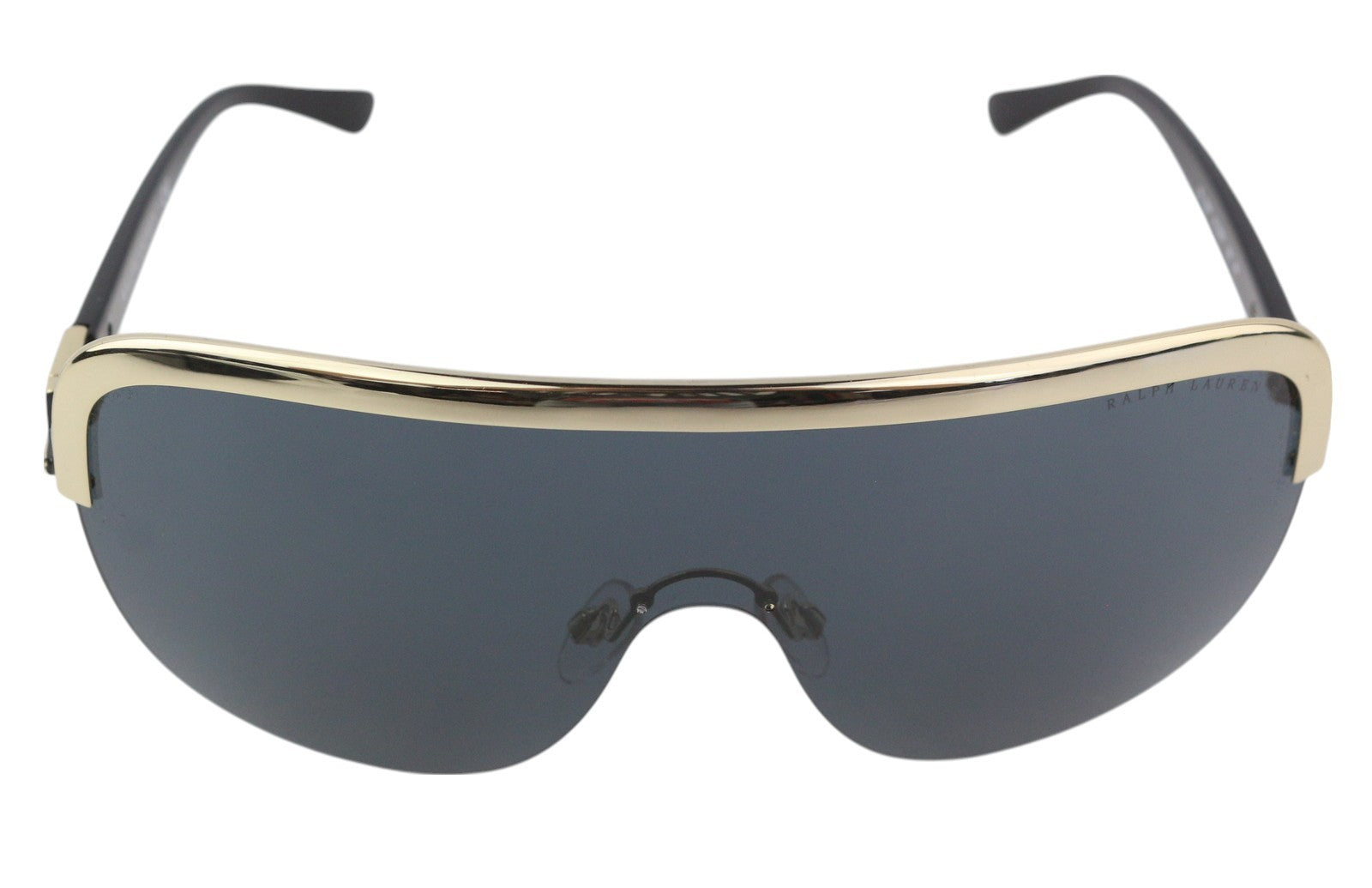 RALPH LAUREN 0RL7057 Women Sunglasses OS Black UV Gold Trim Casual Sunglasses