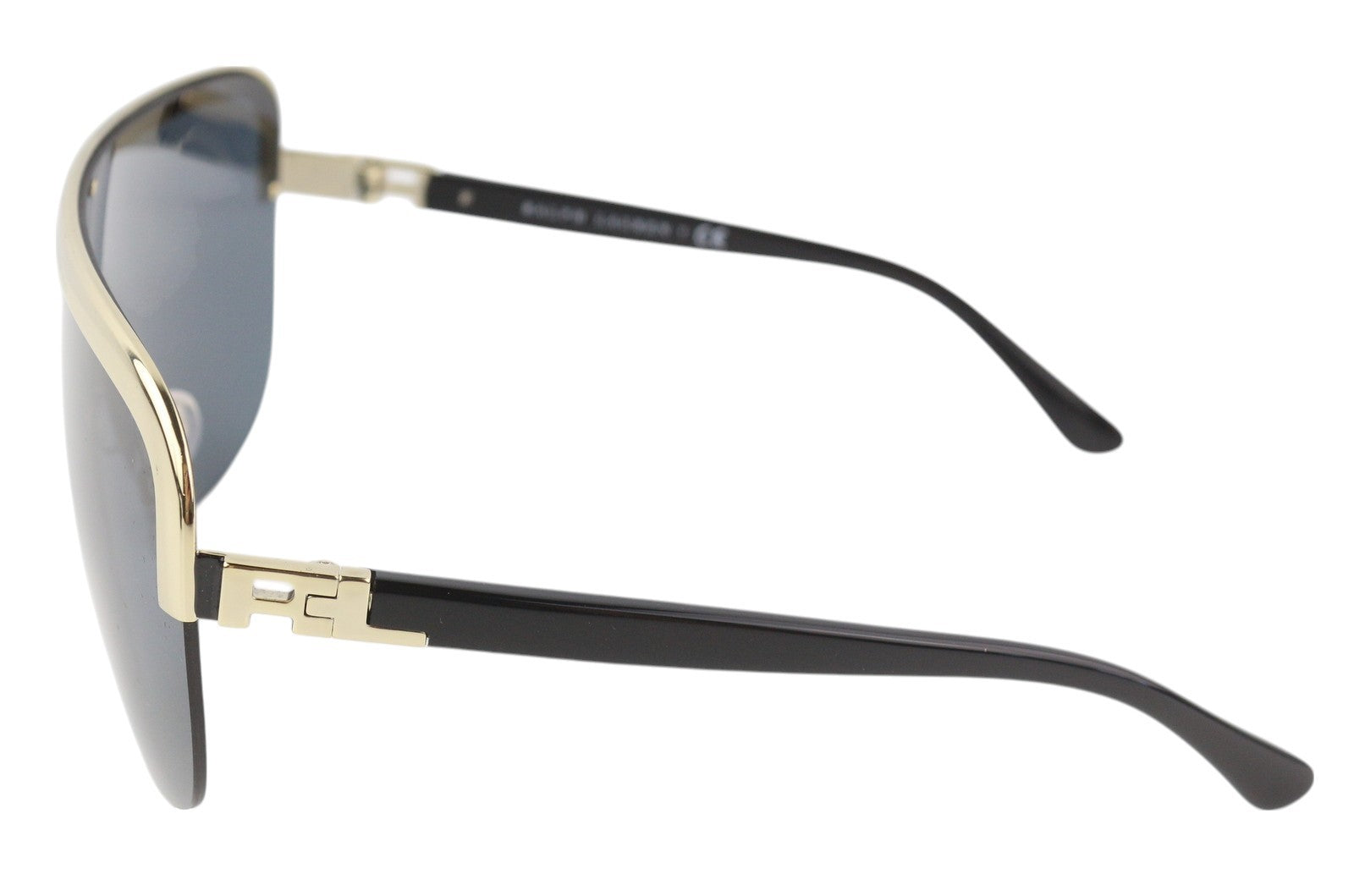 RALPH LAUREN 0RL7057 Women Sunglasses OS Black UV Gold Trim Casual Sunglasses