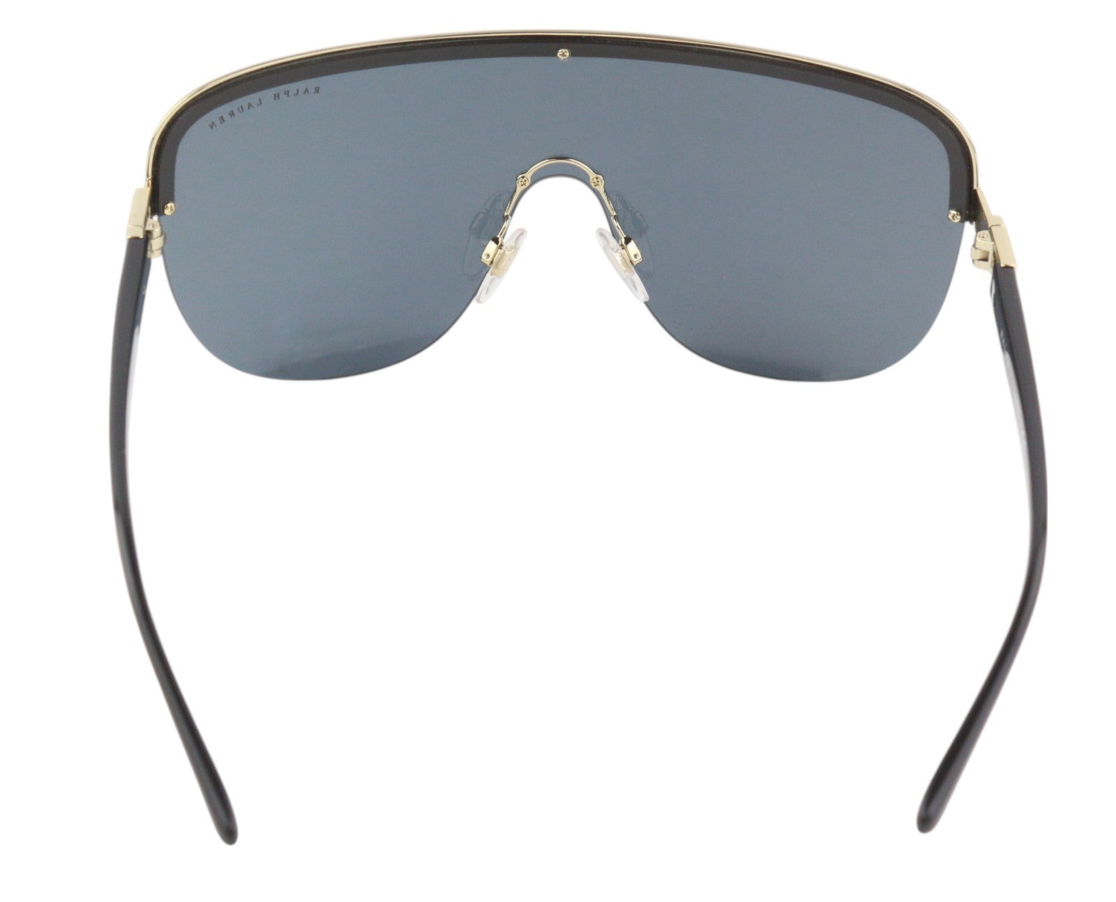 RALPH LAUREN 0RL7057 Women Sunglasses OS Black UV Gold Trim Casual Sunglasses