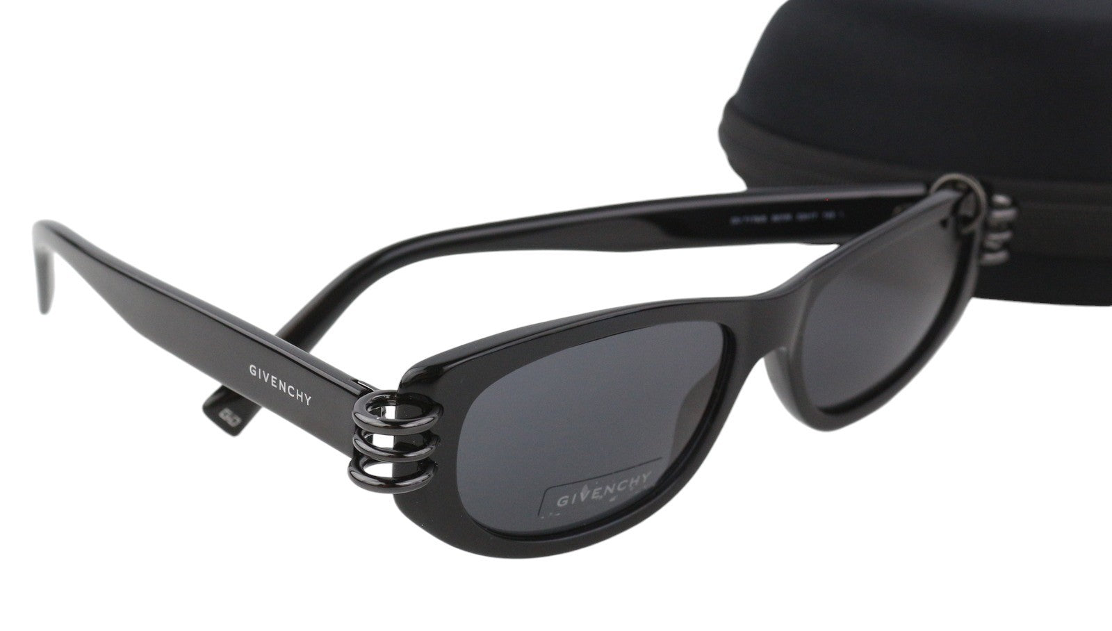 GIVENCHY GV 7176/S Women Sunglasses OS Black Tinted Cat-Eye Casual RRP255