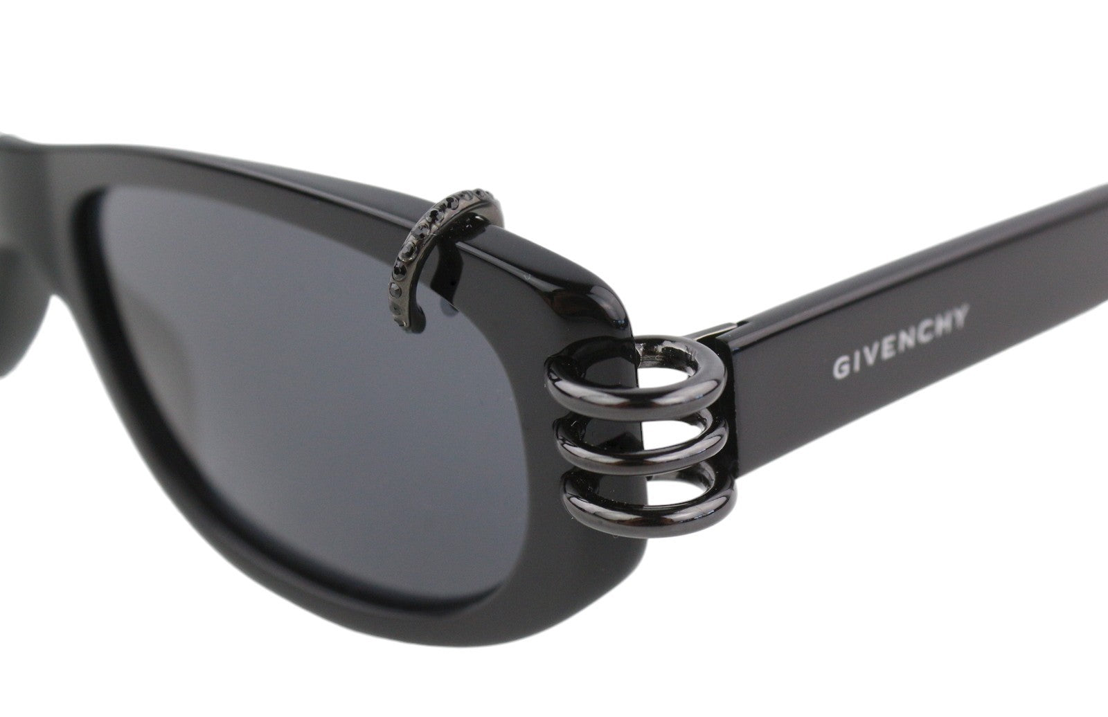 GIVENCHY GV 7176/S Women Sunglasses OS Black Tinted Cat-Eye Casual RRP255
