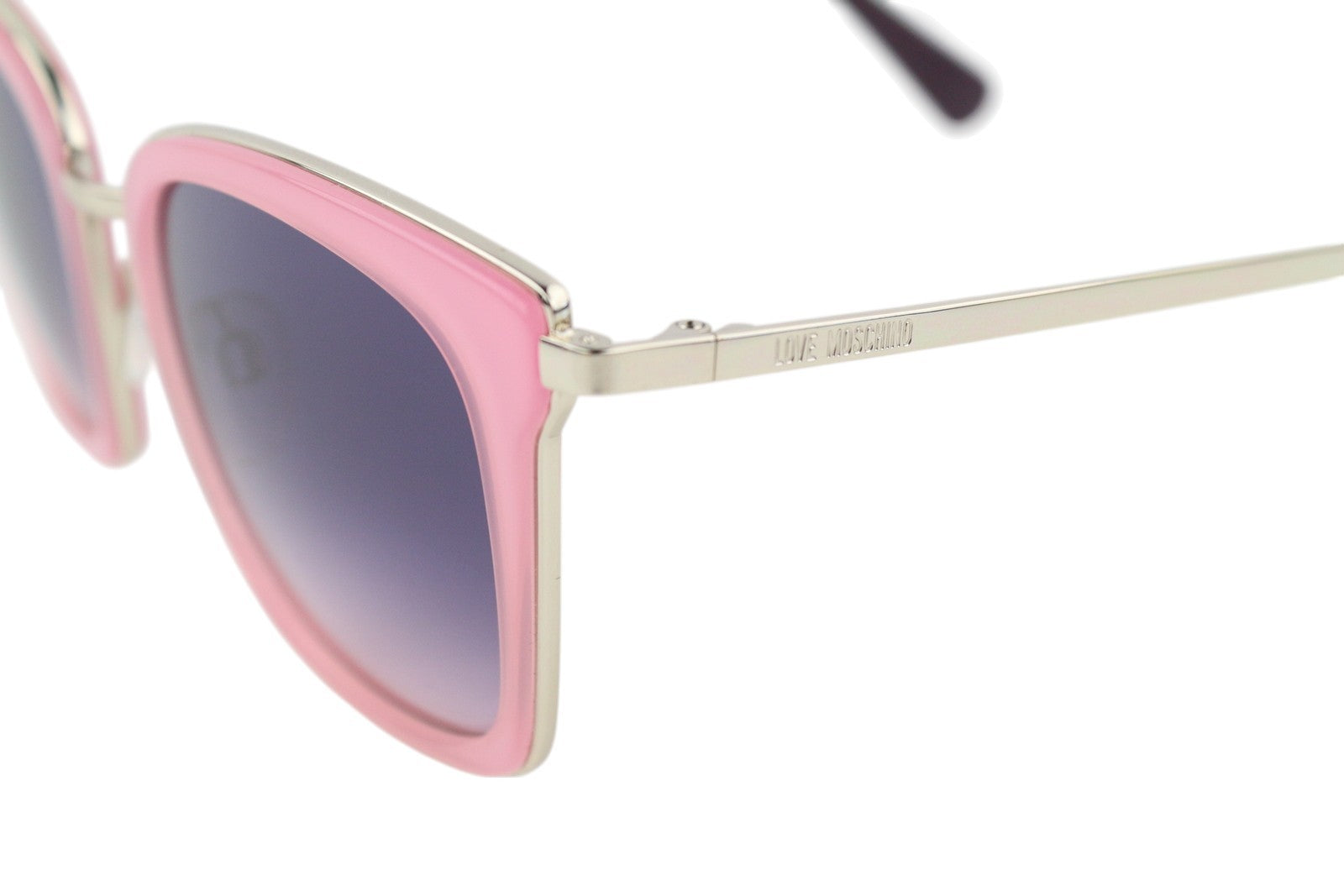 LOVE MOSCHINO MOL007/S Women Sunglasses OS Gold Tone Pink Square Frame RRP165