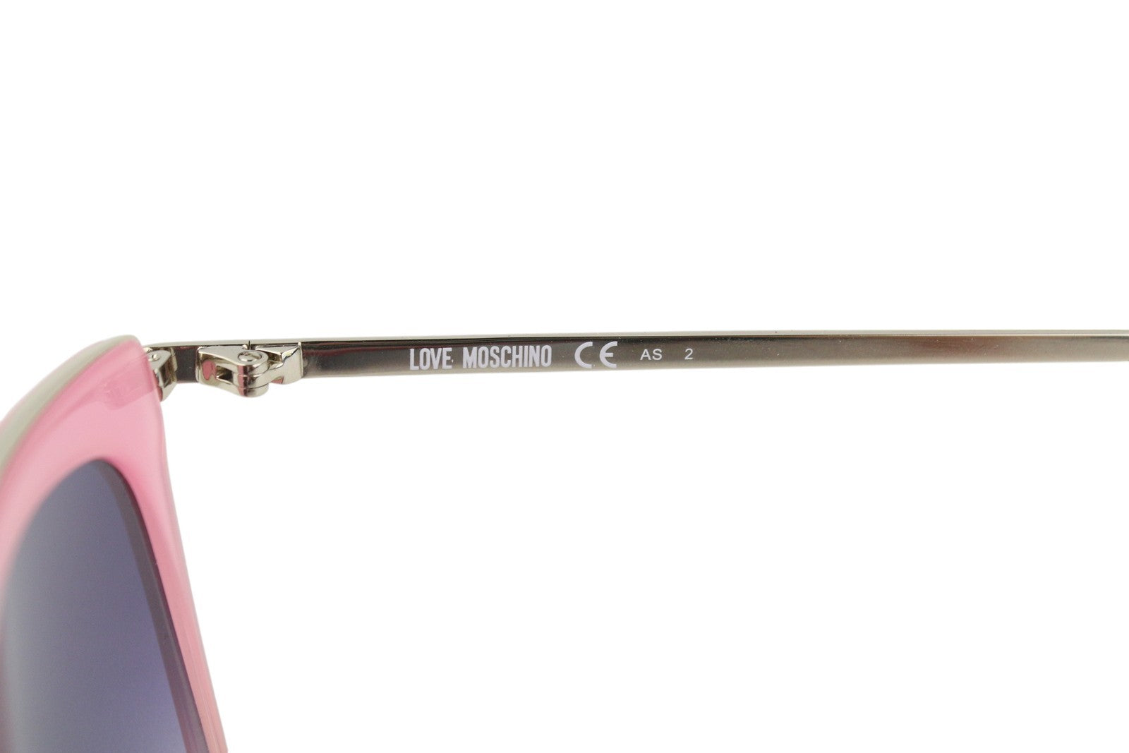 LOVE MOSCHINO MOL007/S Women Sunglasses OS Gold Tone Pink Square Frame RRP165