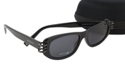 GIVENCHY GV 7176/S Women Sunglasses OS Black Cat-Eye Tinted Logo Casual RRP255