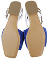 Blue Other Fabric Sandals
