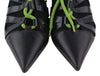 Black Leather Heels