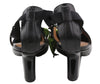Black Leather Heels