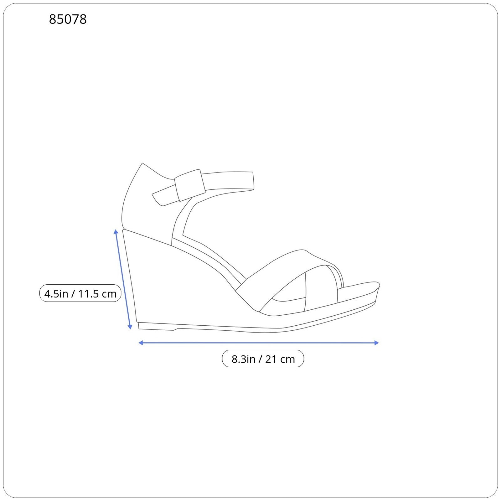 EMPORIO ARMANI Women Sandals EU37 Black Leather Wedge Platform Logo Casual