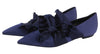 Blue Other Fabric Flats