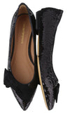 Black Other Fabric Flats