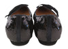 Black Other Fabric Flats