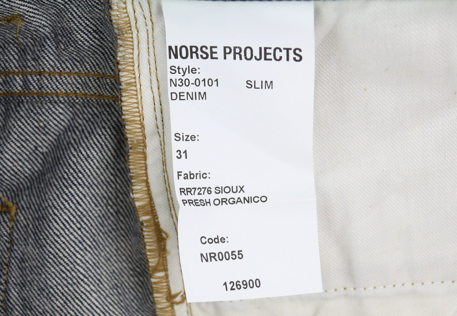 NORSE PROJECTS Men Shorts W31 Dark Blue Denim Slim Zip Fly Casual