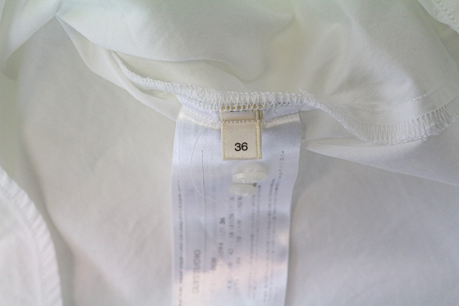 SUISTUDIO Bob Women's Top UK10 White Slim Cotton Blend Formal Boat Neck Blouse