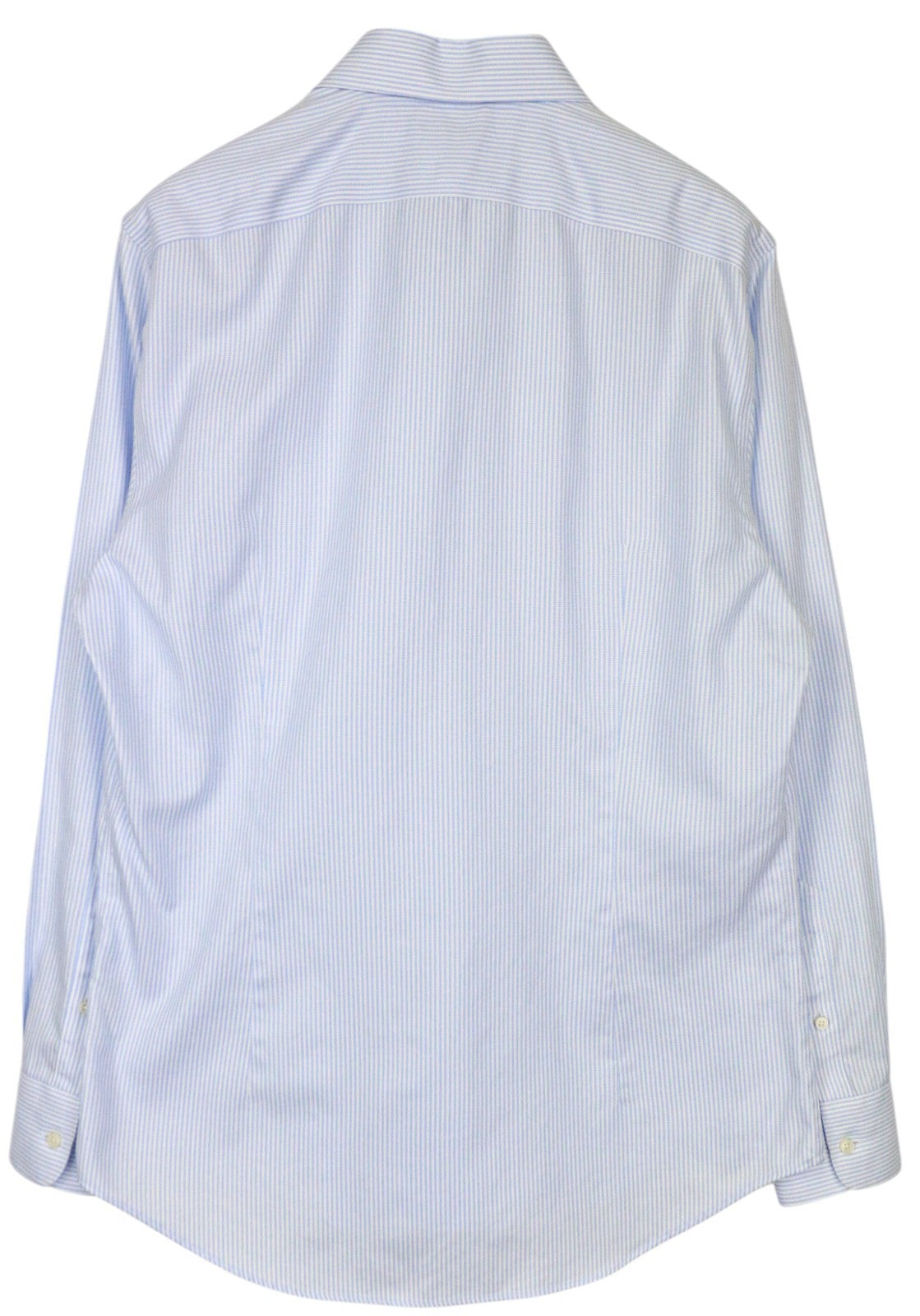 SUITSUPPLY Men's Shirt 44/17 1/2 Extra Slim Blue Striped Cotton Button-Up