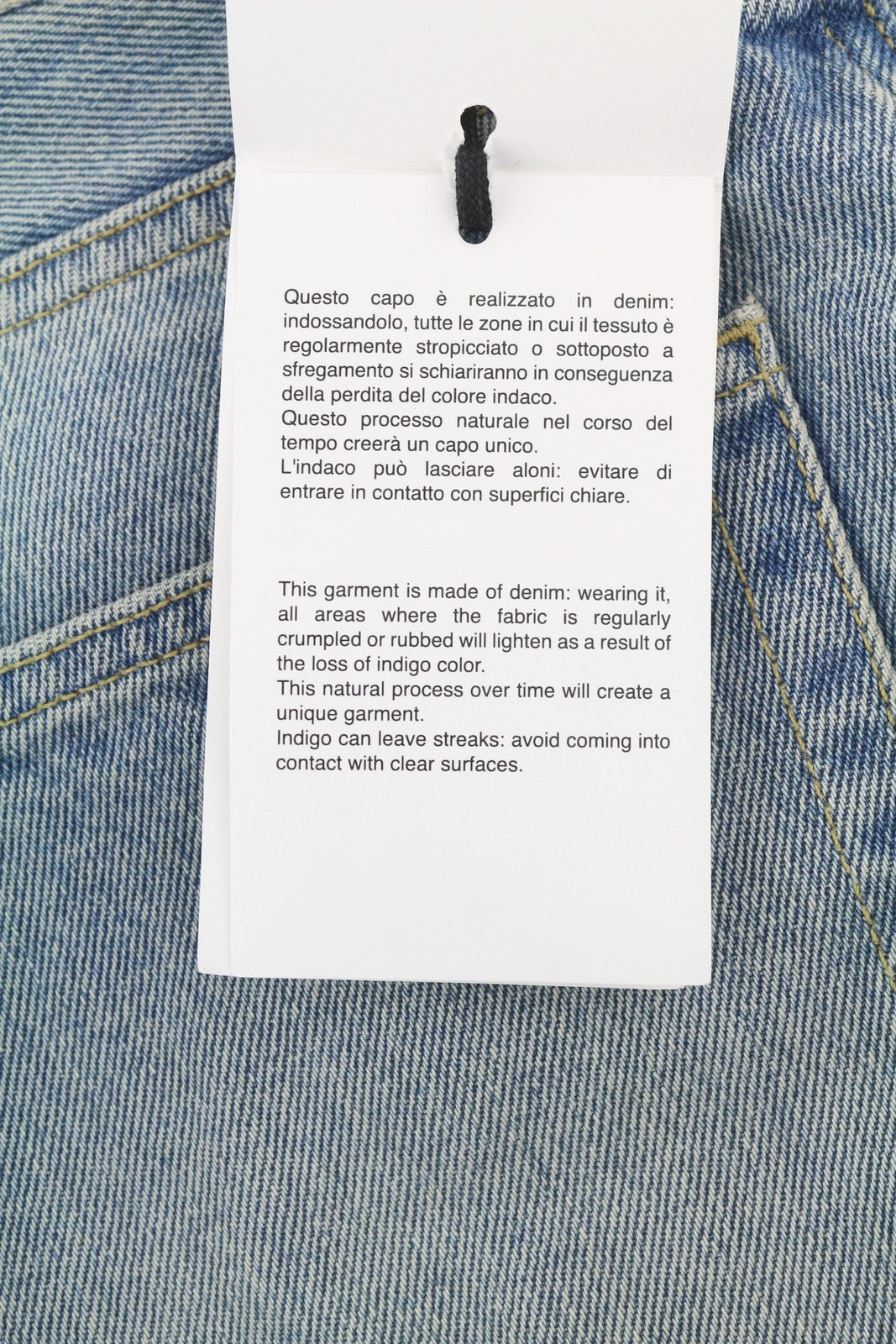 1989 STUDIO Men Jeans W32 Blue Faded Whiskers Tapered Fit Patches Knees FW25